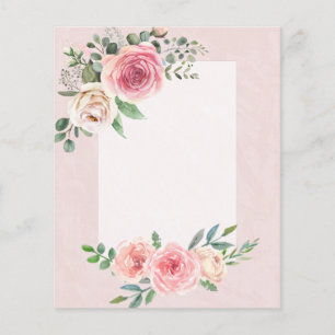 FLYER AYUDA GRATUITA DE DISEÑADOR EN VIVO - ROSAS BLANCA