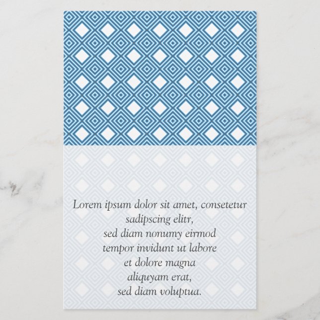 Flyer Azul, blanco, gris (Frente)