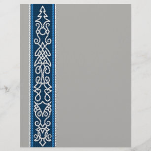 Flyer Azul del patrón de visión