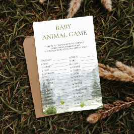 Flyer Baby Animal Game Adventure Mountain Baby Shower