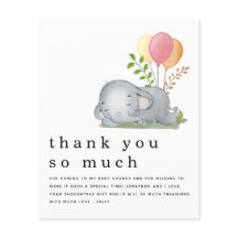 BABY SHOWER, Chica rosa del Elefante de PAPÁ