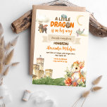 Flyer Baby Shower del Dragon de la Cuenca del Presupuest<br><div class="desc">Presentamos nuestra adorable Invitación Baby Shower Watercolor Dragon, la manera perfecta de establecer el tono caprichoso y encantador para su próxima celebración. Celebra la llegada inminente de una pequeña con este encantador y único diseño de invitación. Diseñado con cuidado y un toque mágico, nuestro ilustracion de dragón acuático roba el...</div>