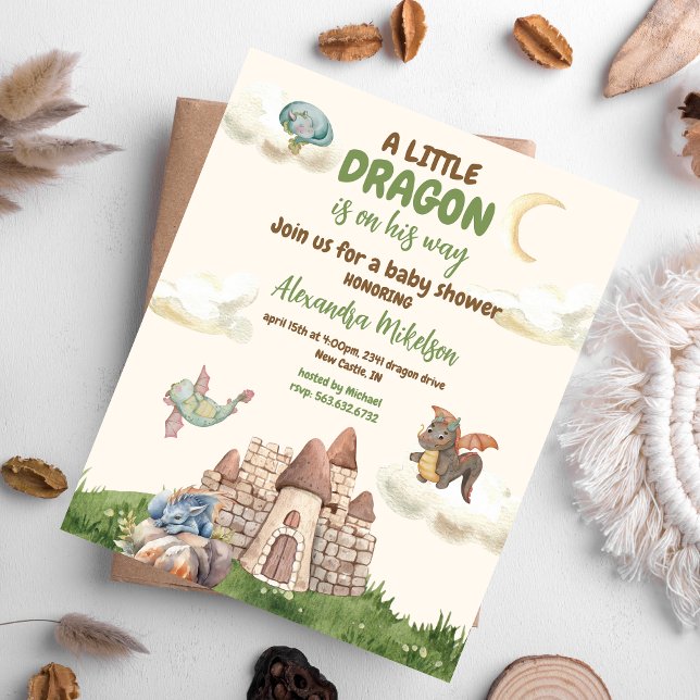 Flyer Baby Shower del Dragon de la Cuenca del Presupuest (Subido por el creador)