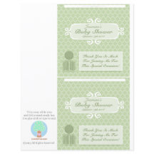 Baby Shower Personalizado Candy Bar Wrappers Green