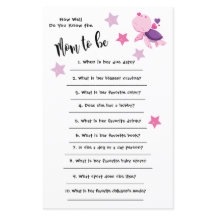 Baby Shower Turtle How well you know the card