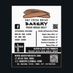 Flyer Baguettes recién hechas, panaderos, anuncio de tie<br><div class="desc">Baguettes Frescas,  Panaderías,  Panaderías Tiendas De Panadería Volantes Publicitarios Por La Tienda De Tarjetas De Negocios.</div>