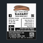 Flyer Baguettes recién hechas, panaderos, anuncio de tie<br><div class="desc">Baguettes Frescas,  Panaderías,  Panaderías Tiendas De Panadería Volantes Publicitarios Por La Tienda De Tarjetas De Negocios.</div>