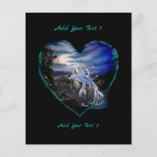 Flyer Bahía por la noche, amor delfín