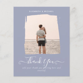 Flyer BAJO PRESUPUESTO FOTO moderna GRACIAS Dusty Blue