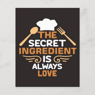 Flyer Baker El ingrediente secreto es siempre amor