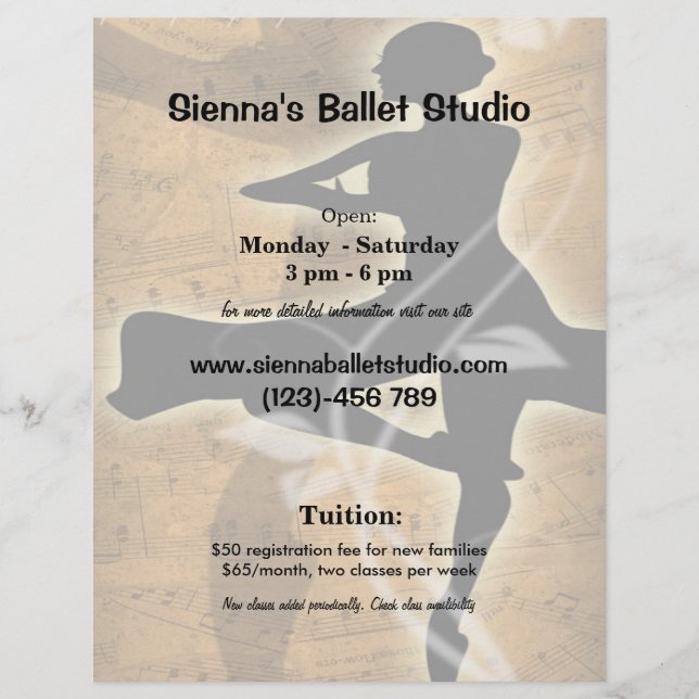 Flyer Ballet (Frente)