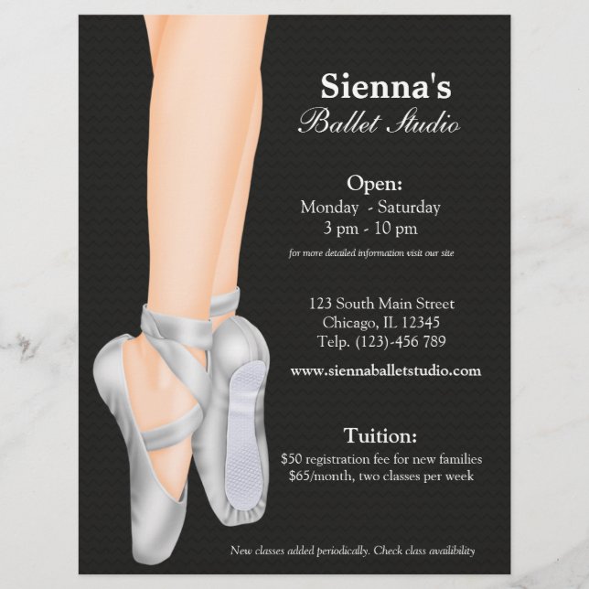 Flyer Ballet Studio (Frente)