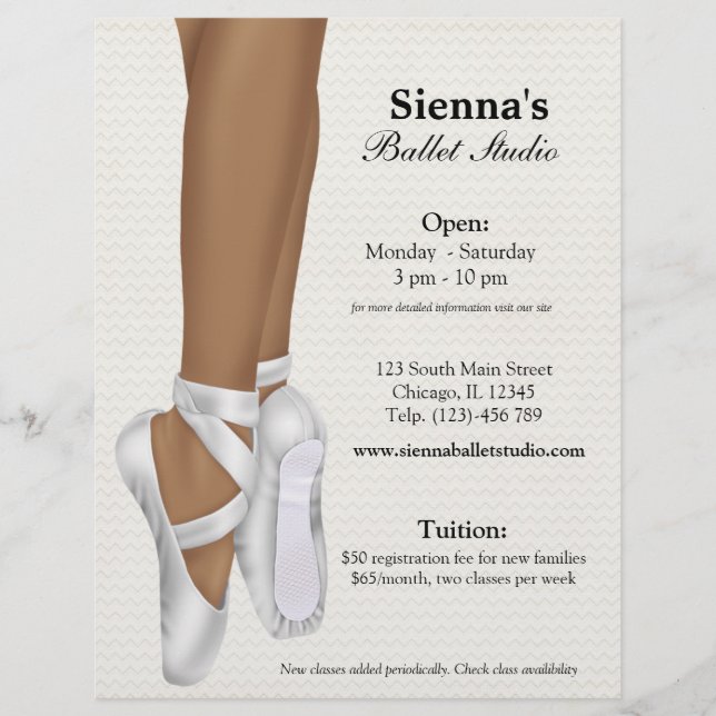 Flyer Ballet Studio (Frente)
