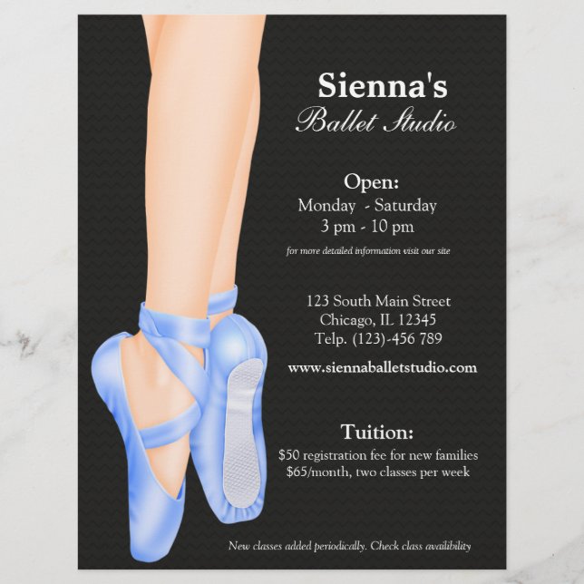 Flyer Ballet Studio (Frente)