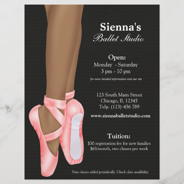 Flyer Ballet Studio (Frente)