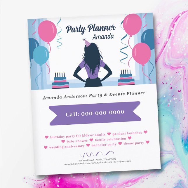 Flyer Balloons & Twists - Party Planner (Balloons & Twists - Party Planner Flyer)