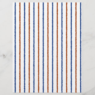 Flyer Bandas azules marrón y naval con líneas desiguales