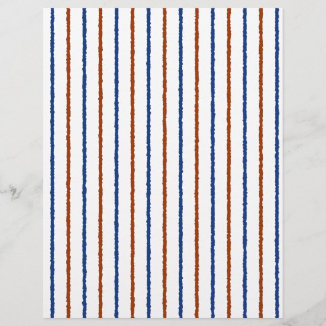 Flyer Bandas azules marrón y naval con líneas desiguales (Frente)