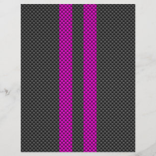 Flyer Bandas de Carreras rosa fucsia al estilo de fibra