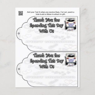 Flyer Bandas de regalo o Bag a favor de la fiesta de bod