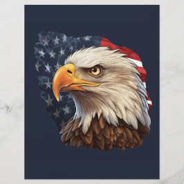Flyer Bandera americana águila calva