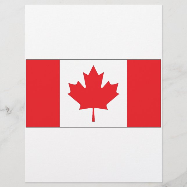 Flyer Bandera de Canadá (Frente)