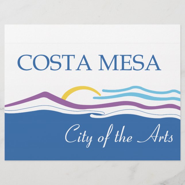 Flyer Bandera de Costa Mesa (Frente)