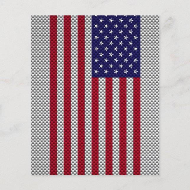 Flyer Bandera de Estados Unidos en decoración de estilo  (Frente)