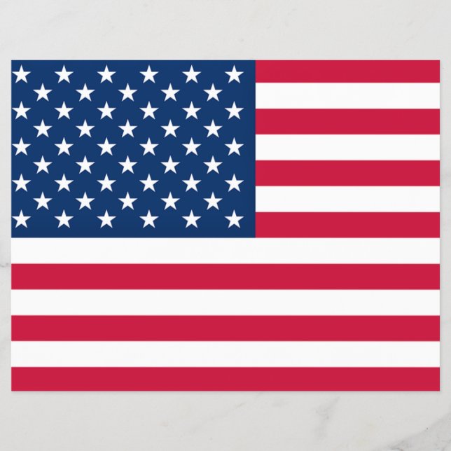 Flyer Bandera de Estados Unidos - Estados Unidos de Amér (Frente)