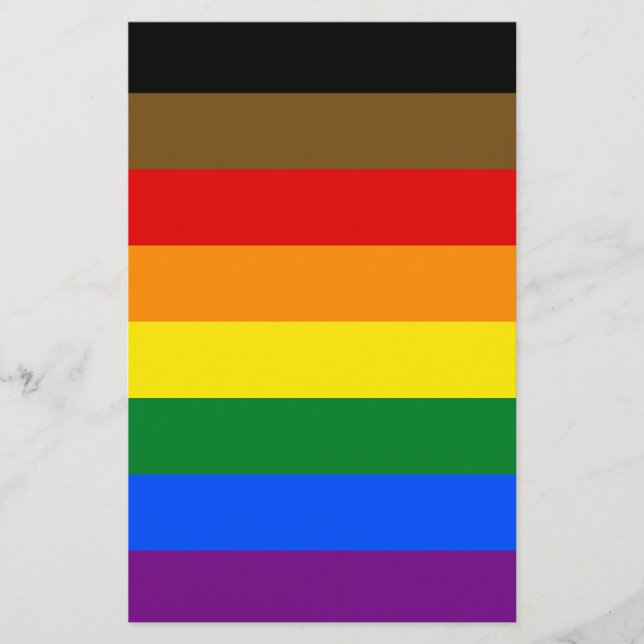 Flyer Bandera del Orgullo Filadelfia LGBTQ (Frente)