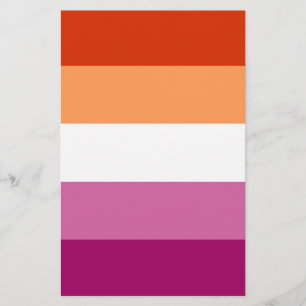 Flyer Bandera del Orgullo Lesbiano LGBTQ