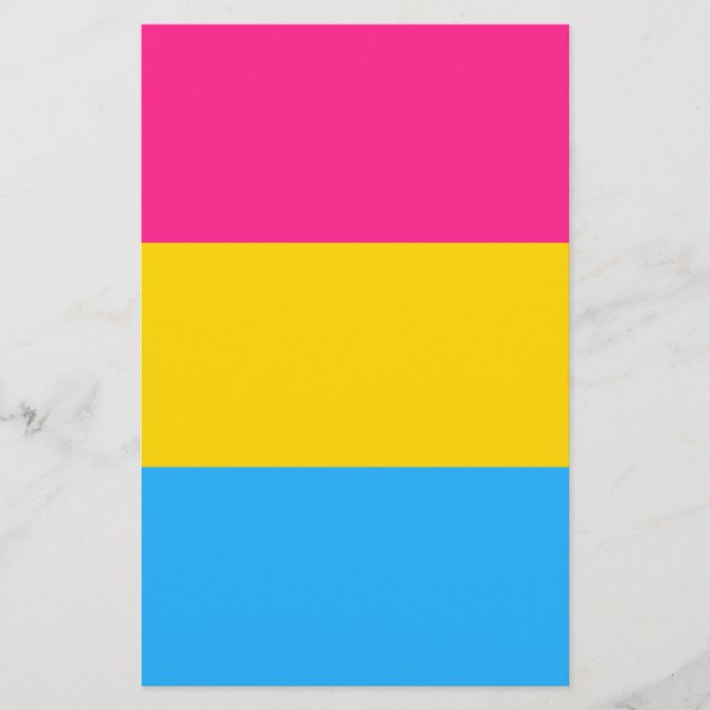 Flyer Bandera del orgullo pansexual LGBTQ (Frente)
