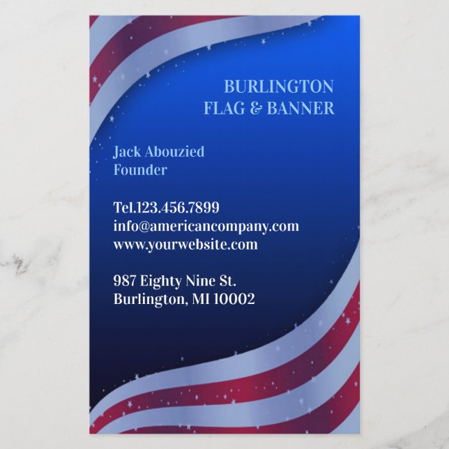 Flyer Bandera estadounidense (Frente)