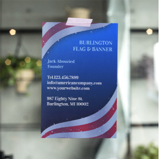 Flyer Bandera estadounidense