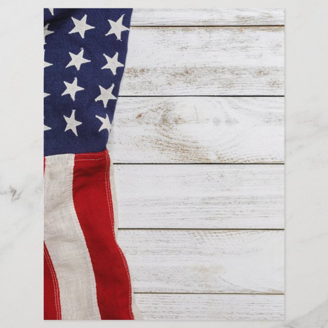 Flyer Bandera estadounidense vintage (Frente)