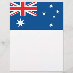 Flyer bandera nacional australiana