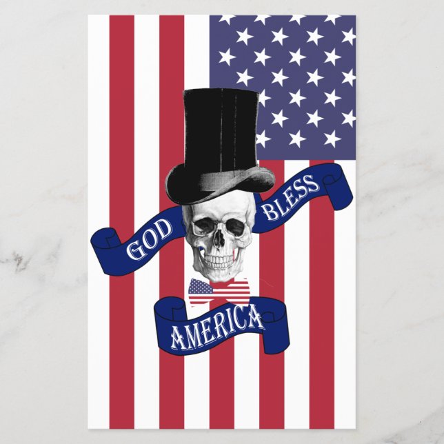 Flyer Bandera patriótica americana (Frente)