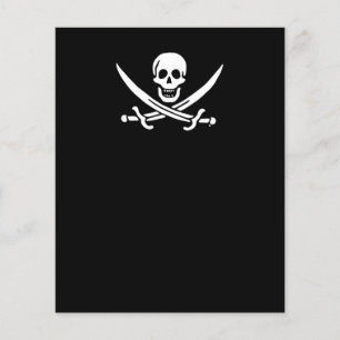 Flyer Bandera pirata de Jolly roger
