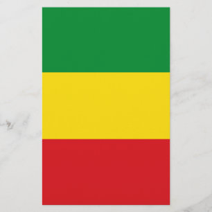 Flyer Bandera Rastafari Rasta Etíope