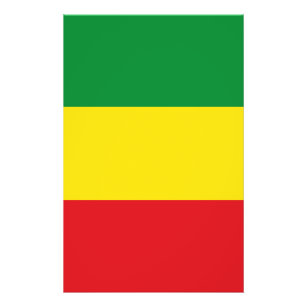 Flyer Bandera rastafariana rasta etíope