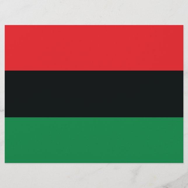 Flyer Bandera roja, negra y verde (Frente)