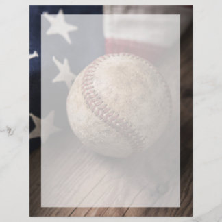 Flyer Bandera y béisbol de las naves