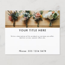 Banner y texto promocional de fotografía comercial