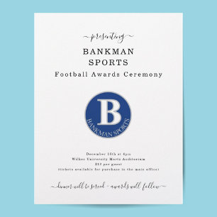 Flyer Banquero de Fútbol Banquero de Sports Award