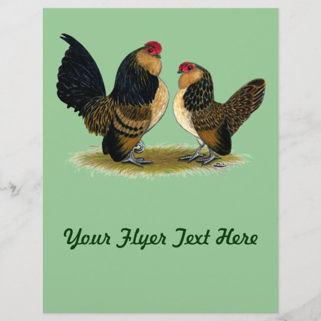 Flyer Bantams d'Anvers belga: Quail (Frente)