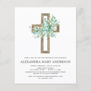 Flyer Baptismo presupuestal Verdor Sage Eucalyptus