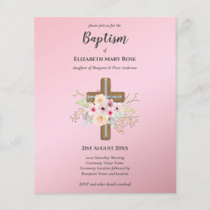 Flyer Baptismo presupuestario Christening Bautizo Bautis