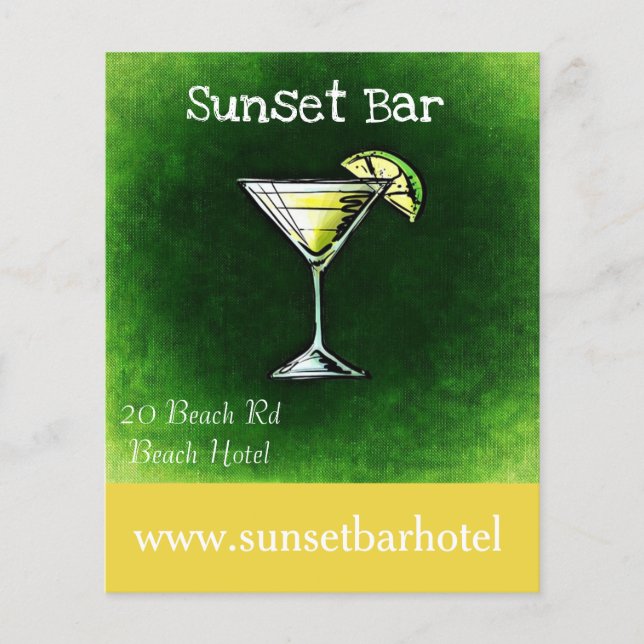 Flyer Bar de playa y discoteca (Frente)