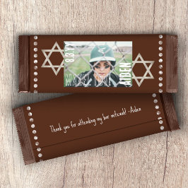 Flyer Bar marrón Mitzvah Stars Budget Candy Bar Wrapper