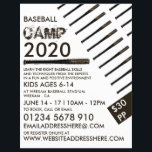 Flyer Barba de béisbol de lodo, anuncio en el campamento<br><div class="desc">Barco De Béisbol De Flozal,  Volantes De Publicidad Del Campamento De Béisbol Por La Tienda De Tarjetas De Negocios.</div>